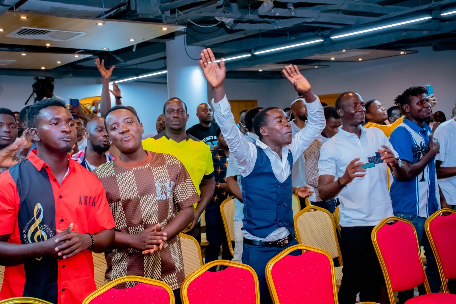 Our church community worshipping together